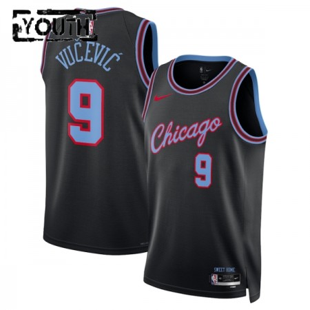 Camiseta Niños Chicago Bulls Nikola Vucevic 2025-26 Nike City Edition Negro Swingman Camiseta Niños Chicago Bulls Nikola Vucevic 2025-26 Nike City Edition Negro Swingman